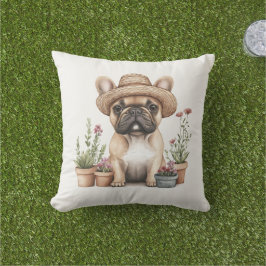 Almofada Potes de Flor para Jardinagem de Bulldog Francês