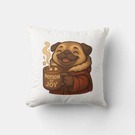 Almofada Potion of Joy Pug Pillow | Cute Cozy Christmas Dog