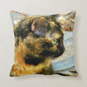 Almofada Pouco travesseiro de Mojo do gato de Tortie