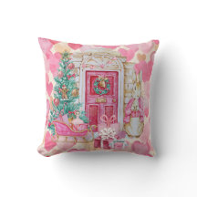 Praça Cushion Rosa de Coelho de Peter Rabbit