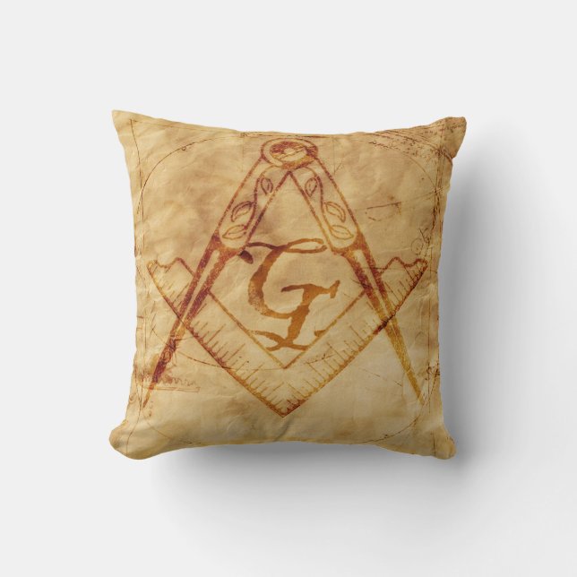 Almofada Praça de Pergaminho e Compass (Frente)