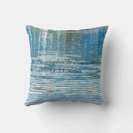 Almofada Praça de Reflexão de Casamento de Nome Personaliza