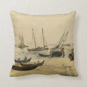 Almofada Praia de Edouard Manet , maré baixa