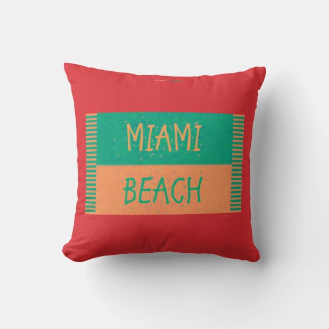ALMOFADA PRAIA DE MIAMI (Frente)