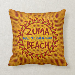 Almofada Praia de Zuma, travesseiro decorativo de Malibu,