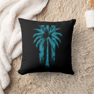 Almofada Praia Havaiana Verão Férias Tropicais Árvore de Pa