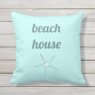 Almofada Praia Náutica Teal Azul Azul Azul, Peixe-Frio Bra