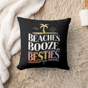 Almofada Praias Booze e Besties Coconut Tree Summer