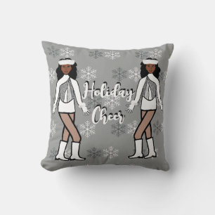 Almofada Prata de Travesseiro decorativo de Férias / Branco