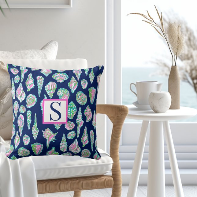 Almofada Prateleiras do mar de pré-disquete no fundo azul d (Criador carregado)