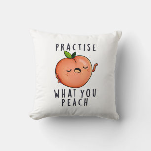 Almofada Pratique O Que Você Ensina Com Um Fruta Positivo