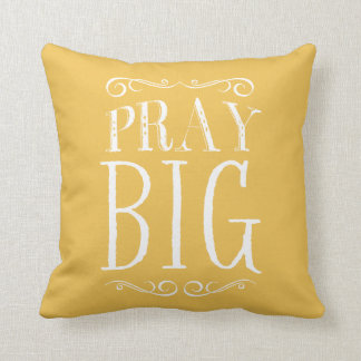 Almofada Pray o travesseiro amarelo grande do acento