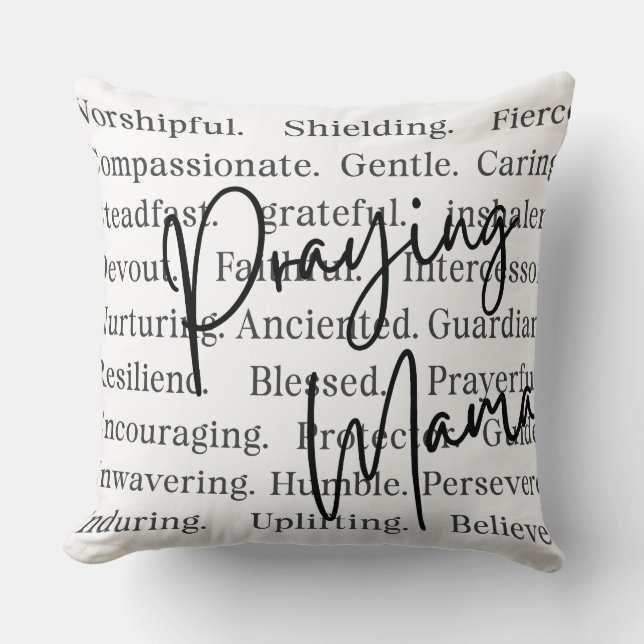 Almofada Praying Mama Throw Pillow (Frente)