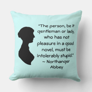 Almofada Prazer em uma citação boa da Jane Austen
