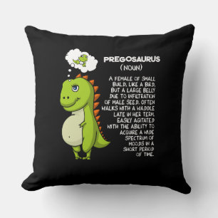 Almofada Pregosaurus T-Rex Dinossauro Mãe Gravidez Mãe