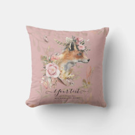 Almofada Presente Comemorativo de Raposa Boho PERSONALIZADO