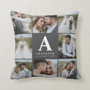 Almofada Presente da família de casamento de multifomonogr