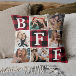 Almofada Presente de Amizade Colagem de Fotos Melhor Amiga