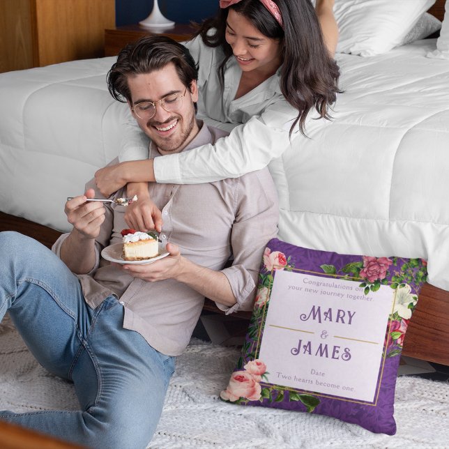 Almofada Presente de Aniversário de Casamento com Texto Per (Criador carregado)