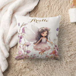 Almofada presente de aniversário de fada de lavanda