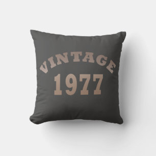 Almofada Presente de aniversário vintage nascido em 1977