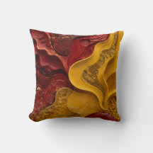 Presente de Arte de Fogo Ousado Abstrato Dourado V