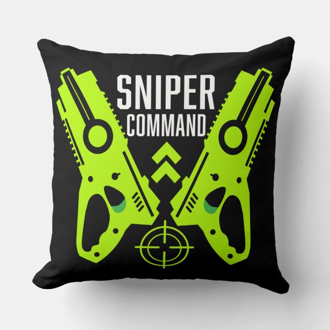 Almofada Presente de Batalha de Arma de Brinquedos para Cri (Frente)