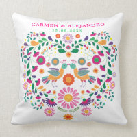 Presente de casamento floral dos pássaros do amor