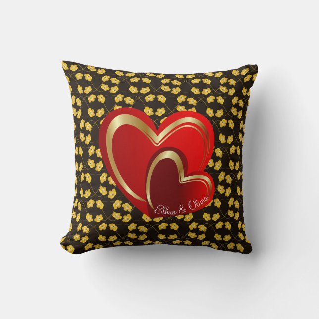 Almofada Presente de Casamento Personalizado Modern Love Re (Frente)