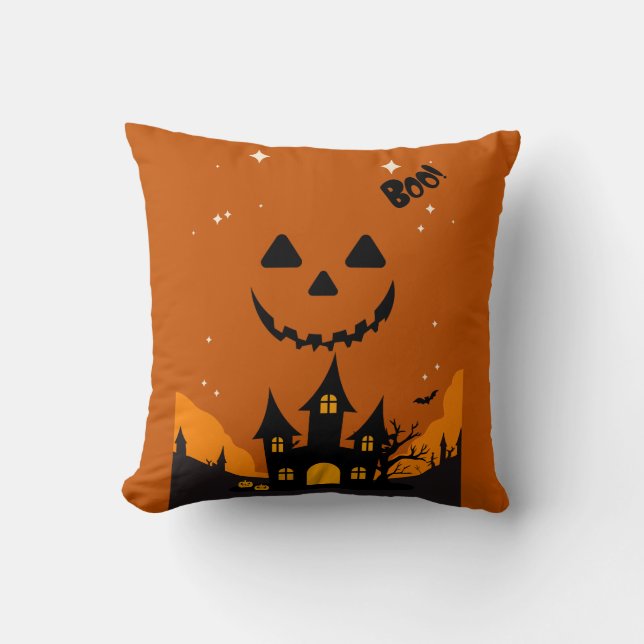 Almofada Presente de chá de bebê com tema de Halloween (Frente)