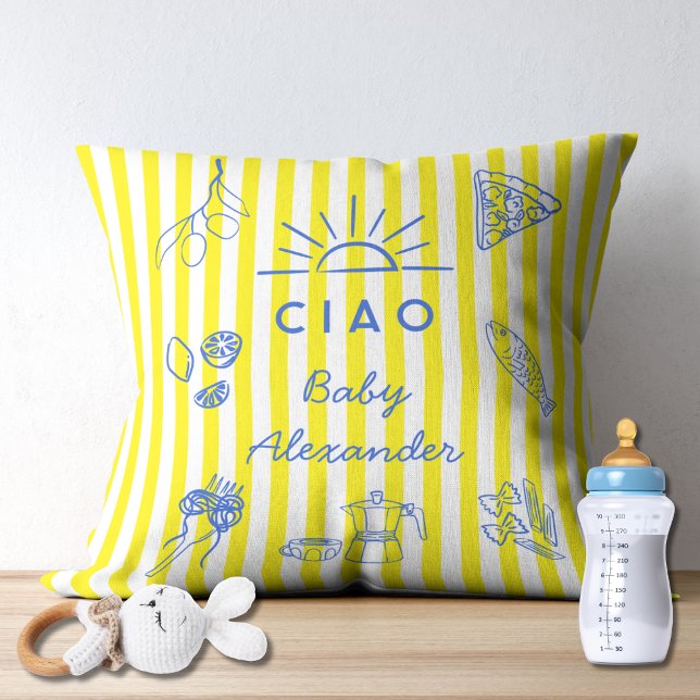 Almofada Presente de Chuveiro de Bebê Temático Italiano Fof (Criador carregado)