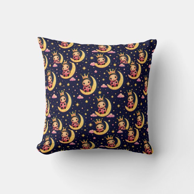 Almofada 🌙 Presente de Decoração para Berçário da Princesa (Frente)