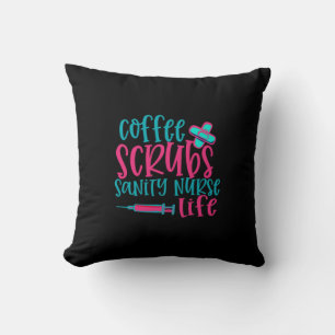 Almofada Presente de Enfermeira Café Escrubs Enfermeiros