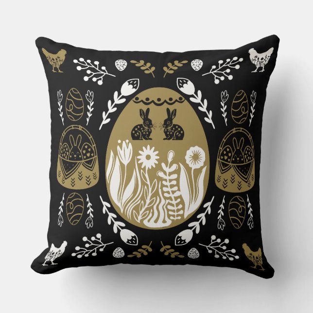 Almofada Presente de Feriado de páscoa de Abril (Frente)