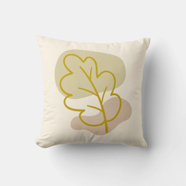 Almofada Presente de Formas de Folha de outono e Blob de Ab (Frente)