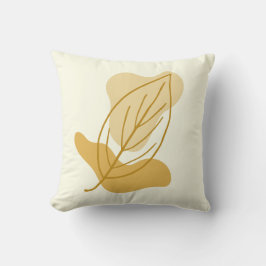 Almofada Presente de Formas de Folha e Blob de outono Moder