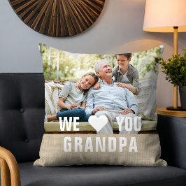 Almofada Presente de Foto Personalizado para Vovô 'Nós Amam