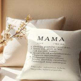 Almofada Presente de Mãe Polonês - MMA Definition Ecru