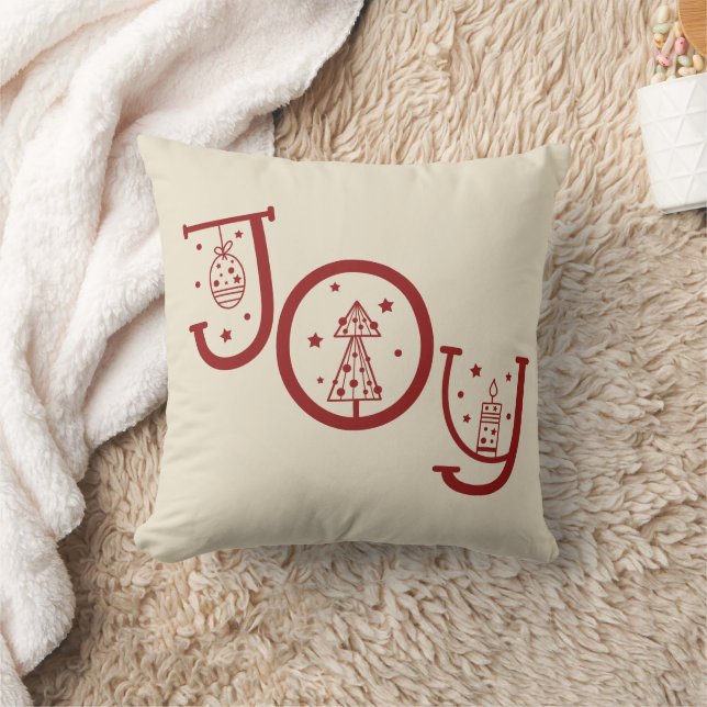 Almofada Presente de Natal Gráfico de Alegria Caprichosa e  (Cobertor)