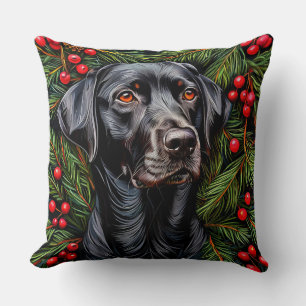 Almofada Presente de Natal para Amantes de Cães Labrador
