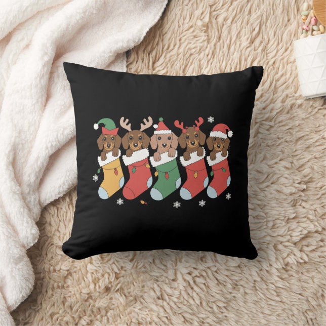 Almofada Presente de Natal para Mãe de Dachshund Amante de  (Cobertor)