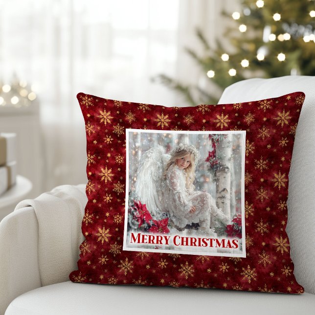 Almofada Presente de Travesseiro de Natal Angelical Fada (Fairy Angelic Christmas Pillow Gift)