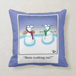 Almofada Presente de Travesseiro Humor Snowman