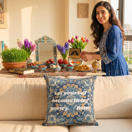 Almofada Presente do Ano Novo Iraniano Nowruz de Azulejo Vi