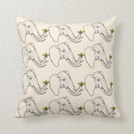 Almofada Presente do elefante branco (humor)