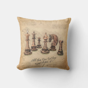Almofada Presente do jogador de arte Vintage Old Fashiked C
