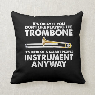 Almofada Presente do Trombone - pessoas espertas da
