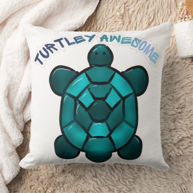 Almofada Presente engraçado de animal tartaruga fofa pun (Cobertor)