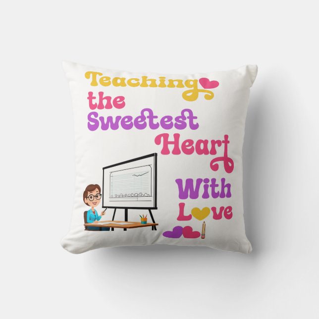 Almofada Presente fantástico para professores no Dia de os  (Frente)