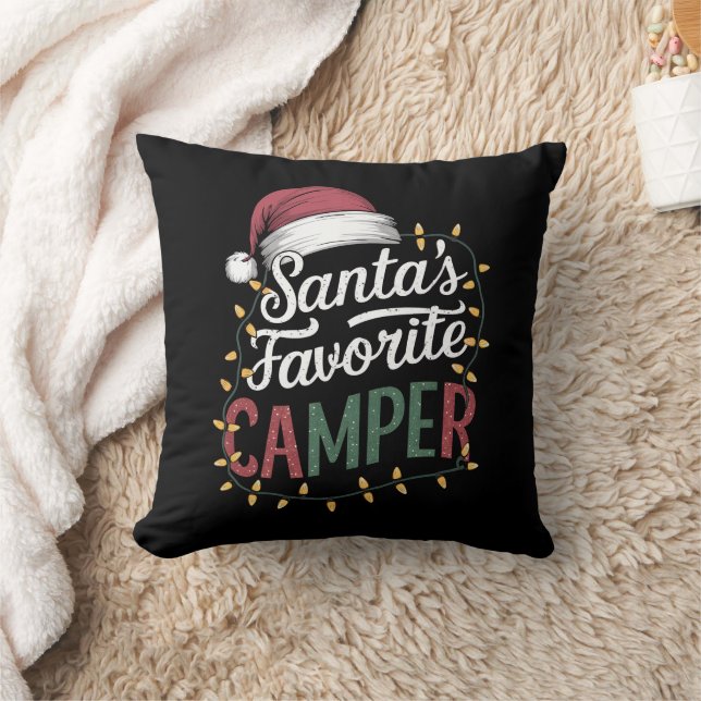 Almofada Presente Favorito do Papai Noel para Acampamento d (Cobertor)
